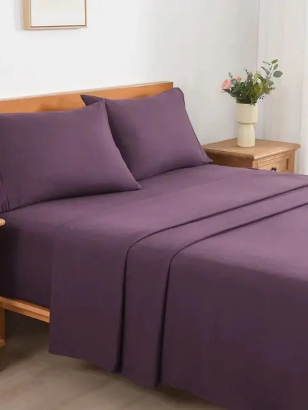 Purple 4 piece Sheet Set Queen size